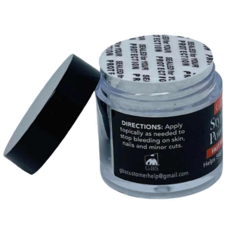 GBS GENTS Styptic Powder .18 oz Twist off Cap and Protective Seal, Pack of 3 - Image 3
